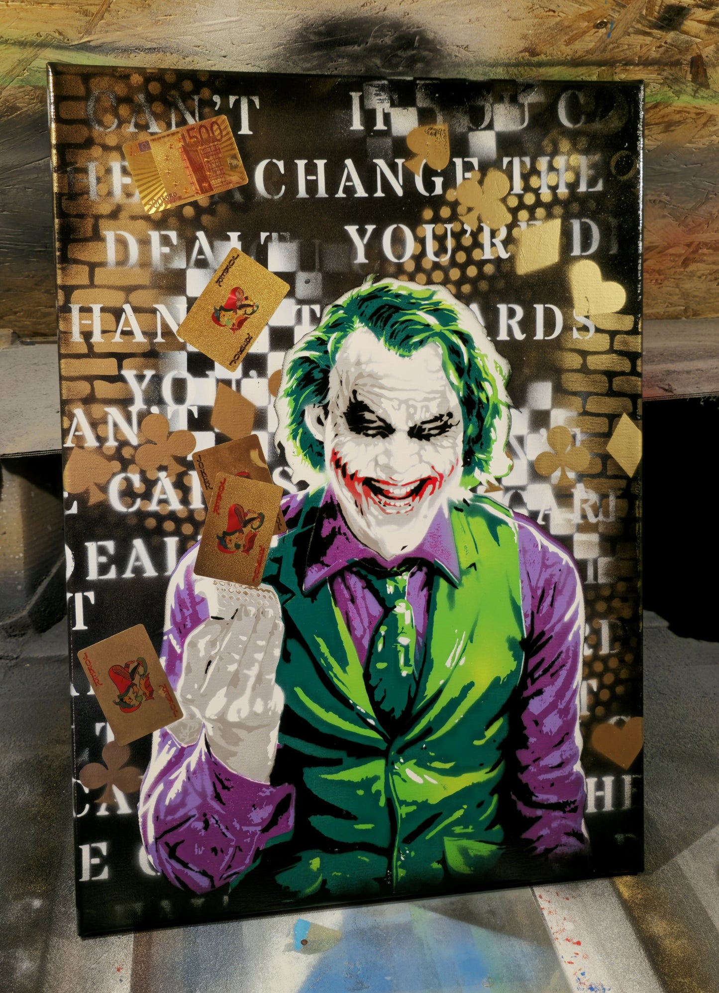 Joker's Chaos Spray paint art - ARTENDIST