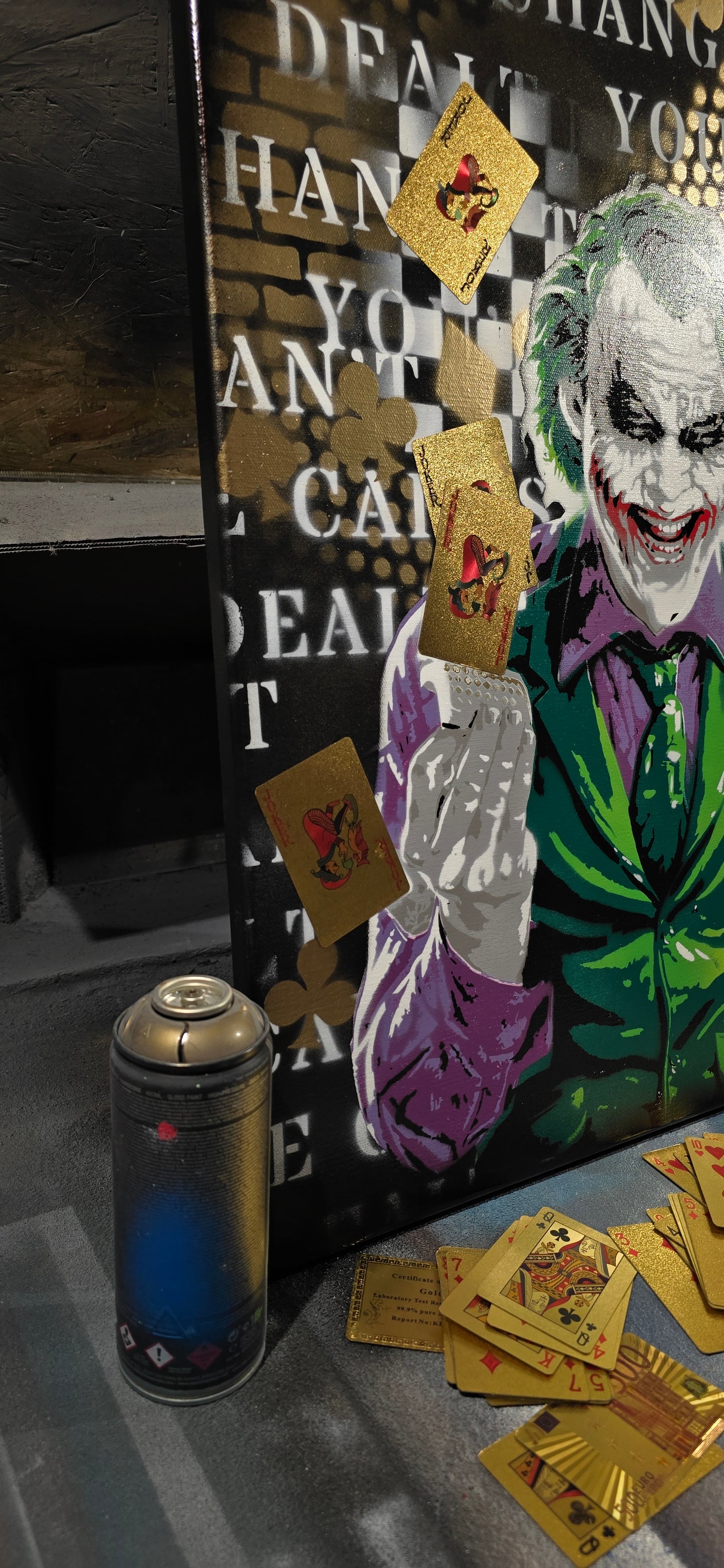 Joker's Chaos Spray paint art - ARTENDIST