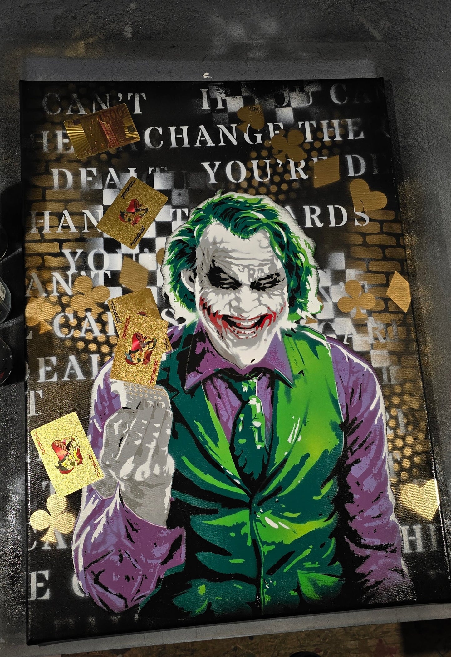Joker's Chaos Spray paint art - ARTENDIST
