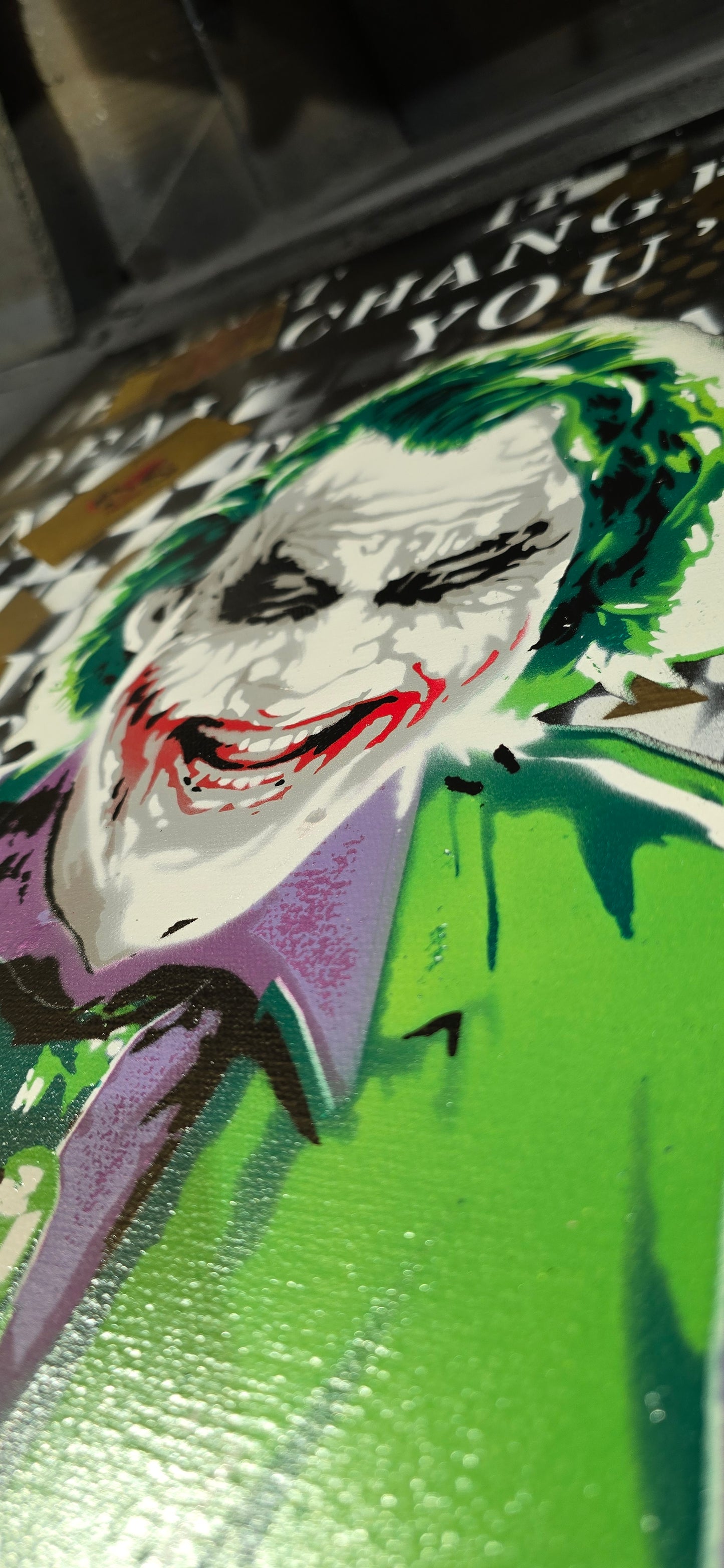 Joker's Chaos Spray paint art - ARTENDIST
