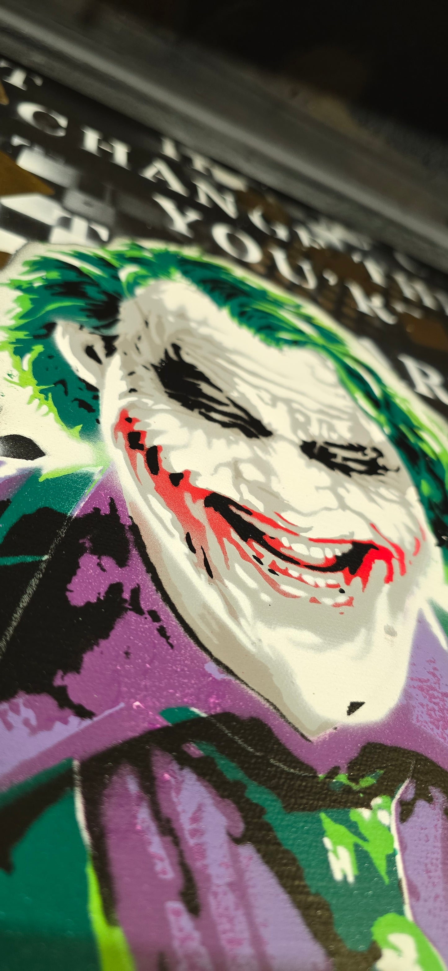 Joker's Chaos Spray paint art - ARTENDIST