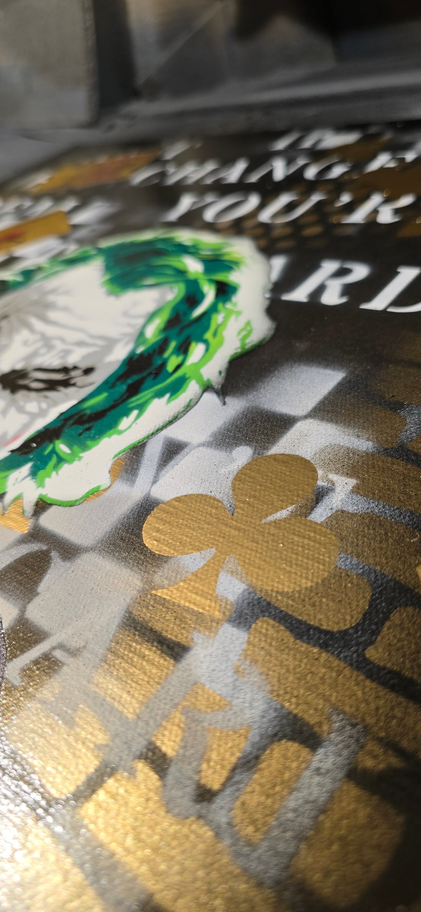 Joker's Chaos Spray paint art - ARTENDIST