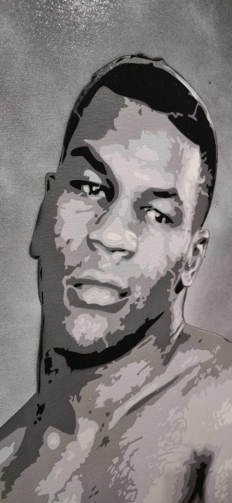 Mike Tyson Spray Paint Art 150x100cm - ARTENDIST