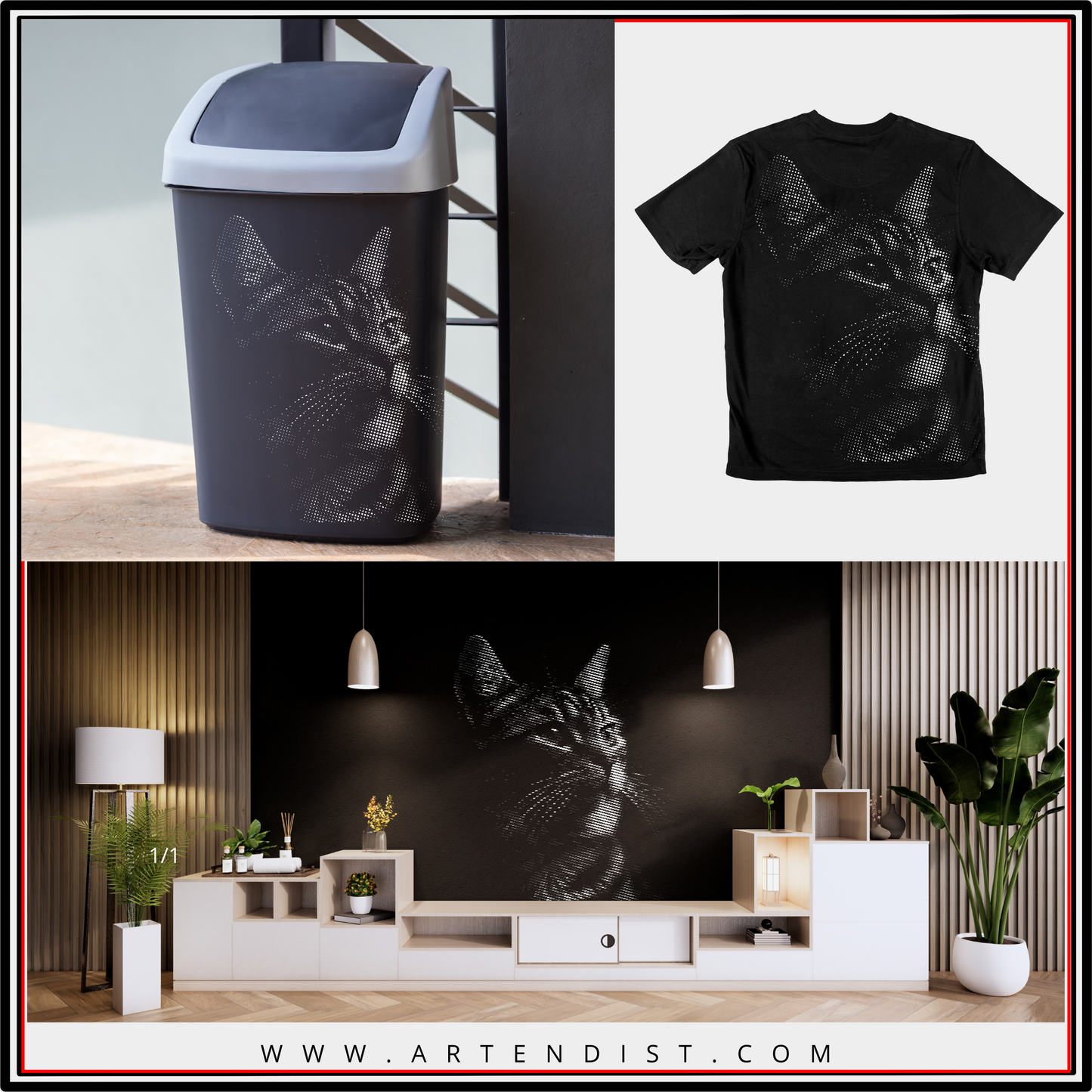 CAT'S FACE Stencil – Premium Spray Paint Art Template