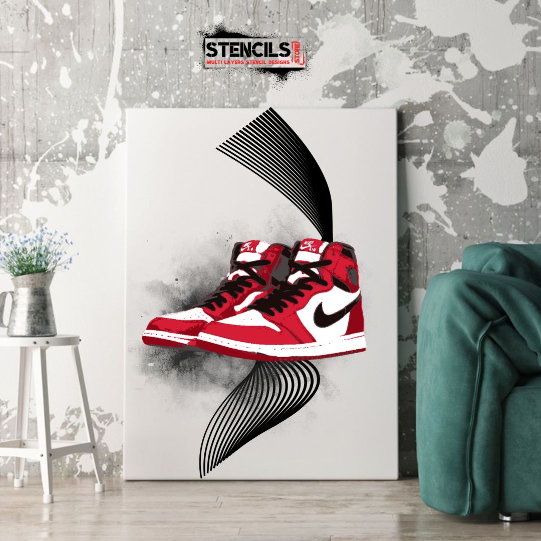 SNEAKERS multi 5 layers stencil design