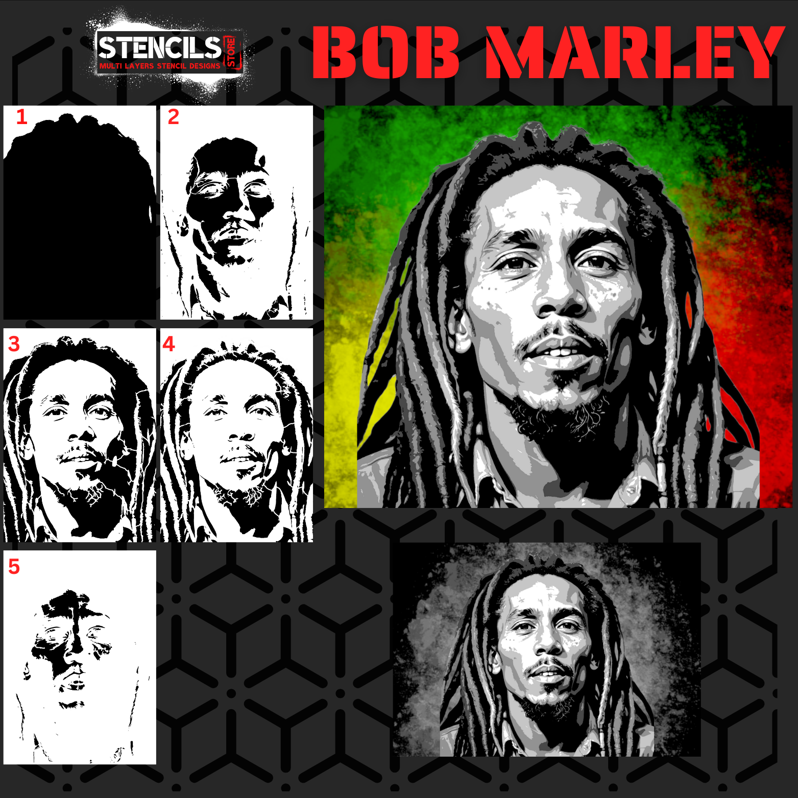 Bob Marley 5-Layer Stencil Design | Digital & Pre-Cut Physical Version – ARTENDIST how-to-make-a-multi-layered-stencil-my-biggest-canvas-project-full-process-youtube