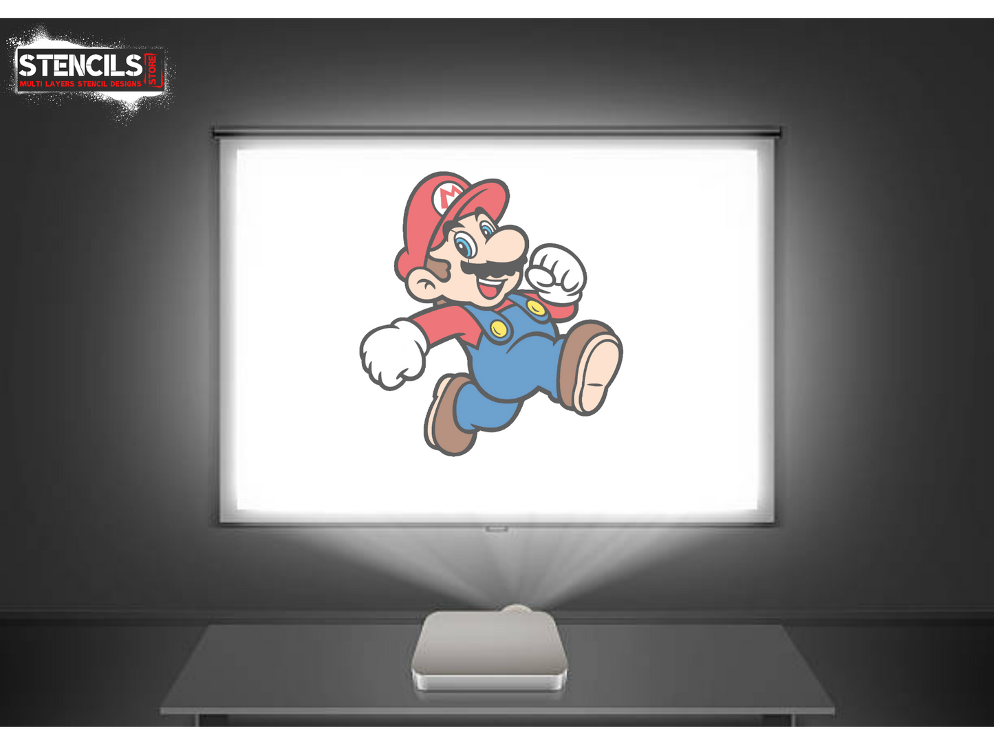 SUPER MARIO multi 6-layers stencil design - ARTENDIST