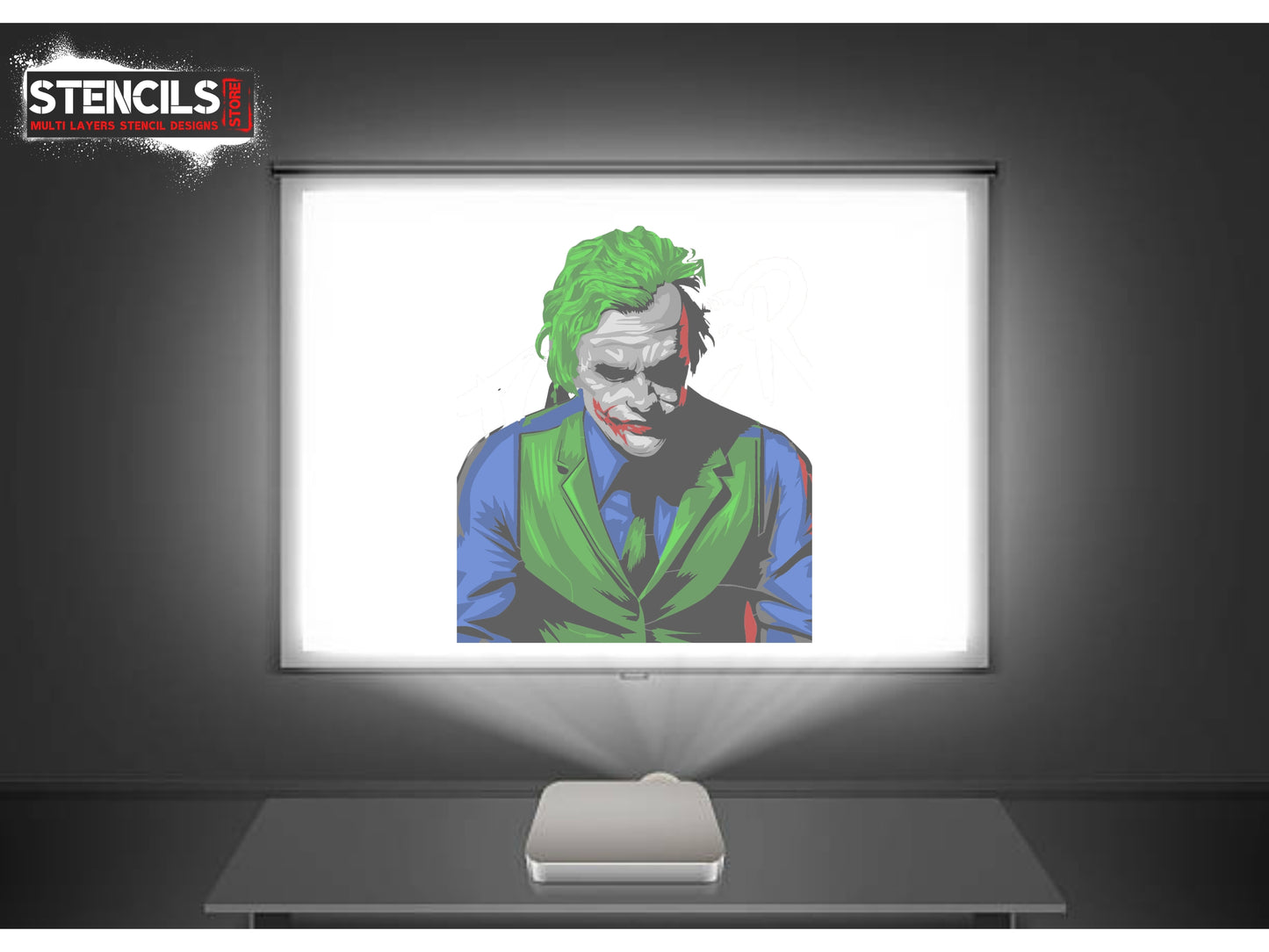JOKER multi 11 layers stencil design for download - ARTENDIST