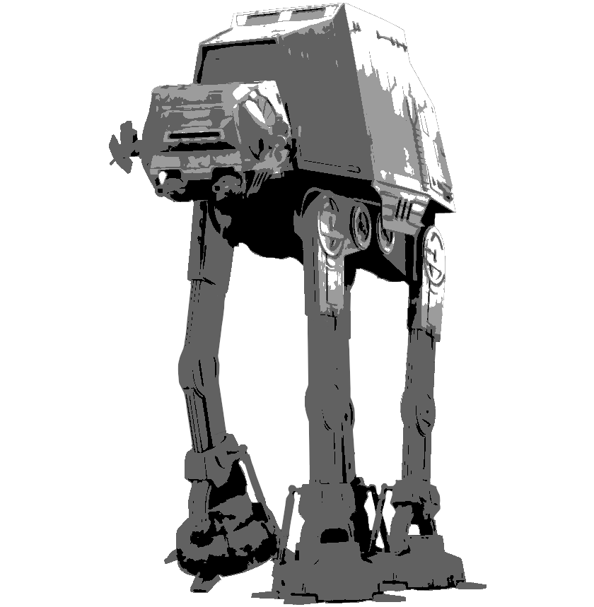 STAR WARS AT-AT multi 4-layers stencil design - ARTENDIST