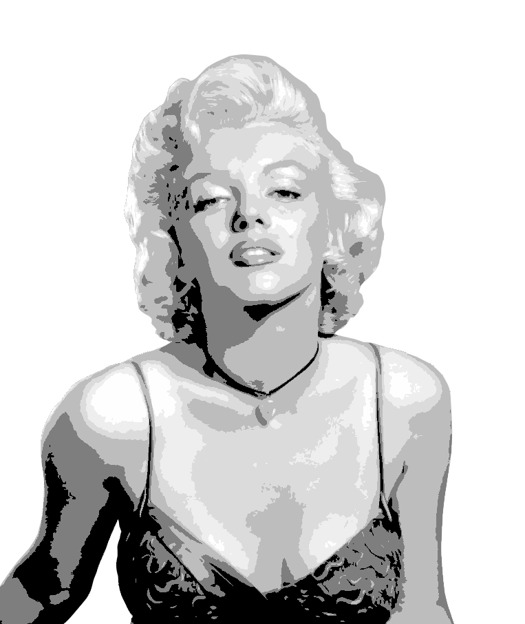 MARILYN MONROE multi 6-layers stencil design - ARTENDIST