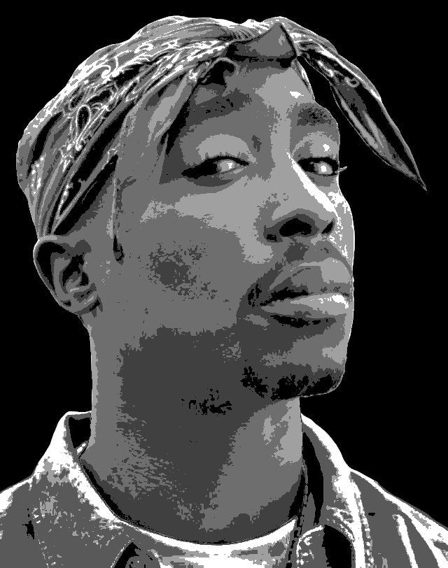 2PAC Tupac PNG cutting files, Rapper , Tupac Shakur Portrait , Hip hop, RAP , cricut design , Multi layer Stencil, Paint Art, cricut