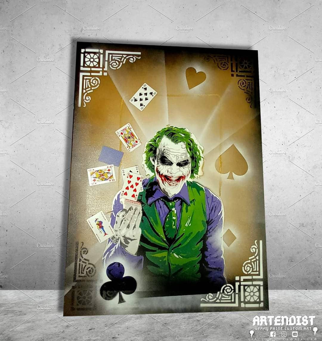JOKER multi 9 layers stencil design PRE-CUT - ARTENDIST