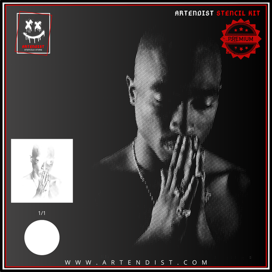 HIP HOP ICON Stencil – Premium Spray Paint Art Template