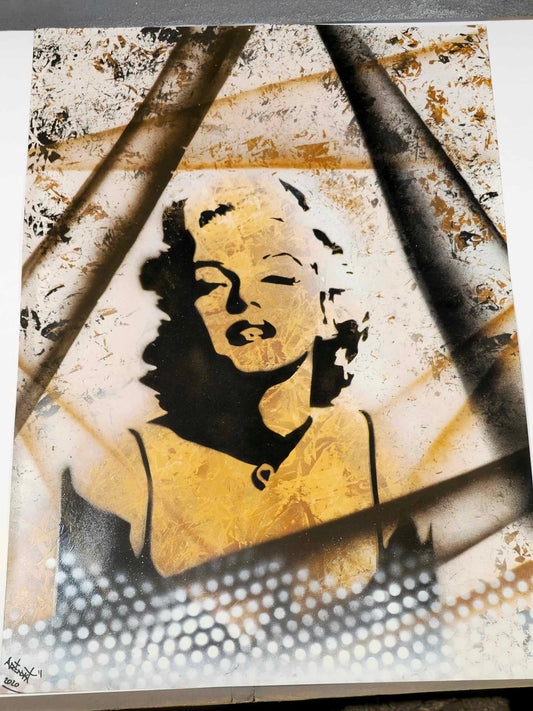 Marilyn Monroe Spray Paint Art 50x70cm