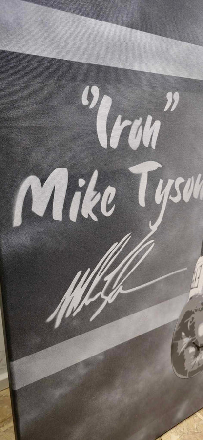Mike Tyson Spray Paint Art 150x100cm - ARTENDIST