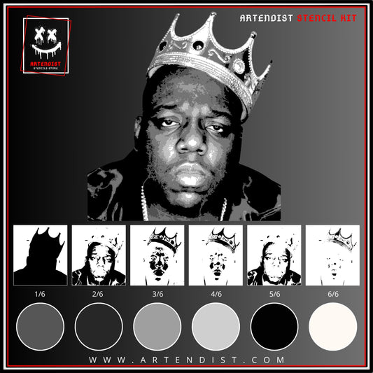 BIGGIE multi 6-layers stencil design