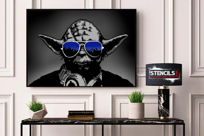 PARTY YODA multi 6-layers stencil design