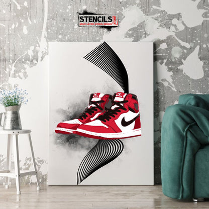 SNEAKERS multi 5 layers stencil design