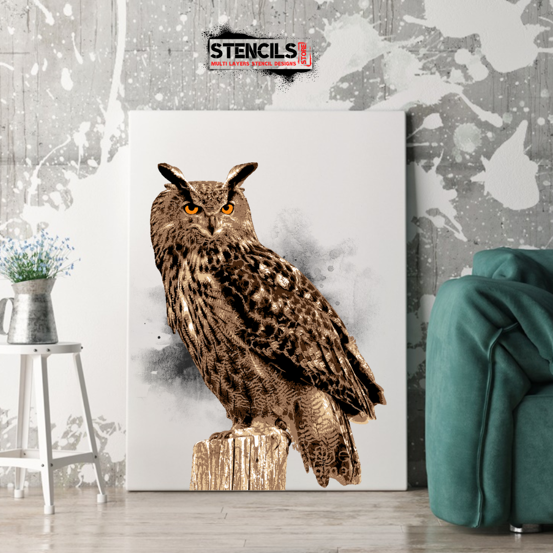 OWL multi 6-layers stencil design - ARTENDIST