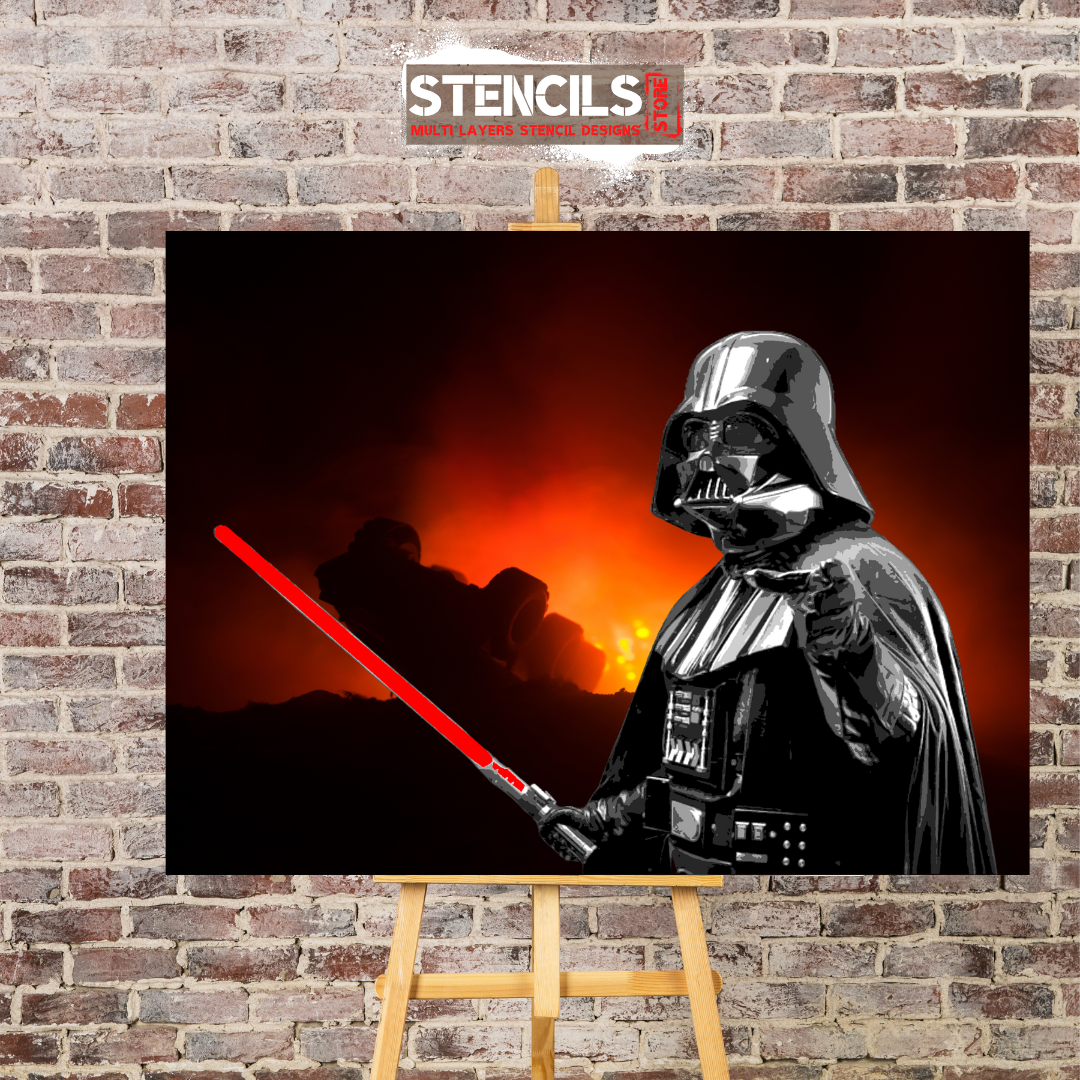 DARTH VADER multi 6-layers stencil design - ARTENDIST