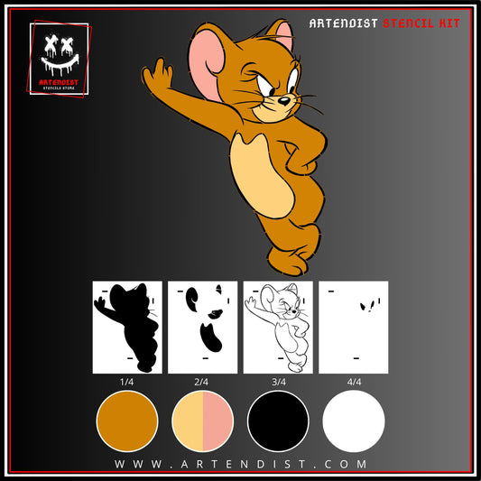 JERRY Multi 4 Schichten Schablonendesign VORGESCHNITTEN