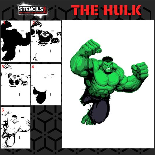 THE HULK multi 5-layers stencil design