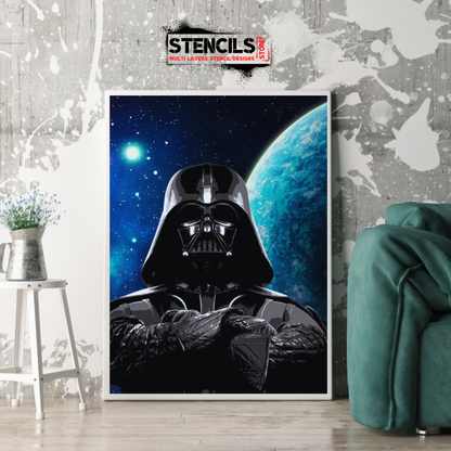 DARTH VADER multi 5-layers stencil design